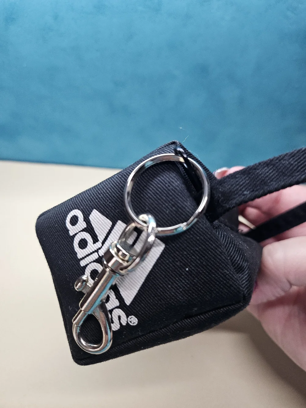 adidas Black Mini Handle Bag with Logo